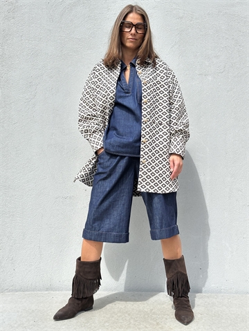 GASPAR Stockholm Jacquard Shirt 2501366 Skjorte Brown 